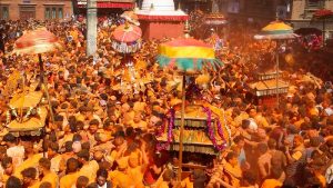 सिन्दूरमय मध्यपुर थिमि दृष्यमा सिन्दूर जात्रा……