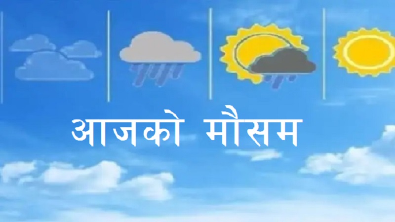 आजको मौसम: हावाहुरीसहित भारी वर्षाको सम्भावना