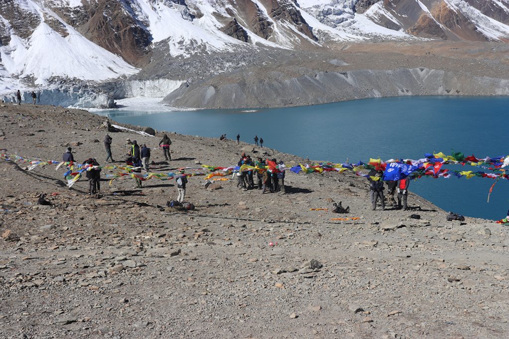 तिलिचो ताल क्षेत्रमा सरसफाई