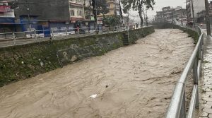 काठमाडौं उपत्यकामा वर्षाका कारण धेरै सडक जलमग्न