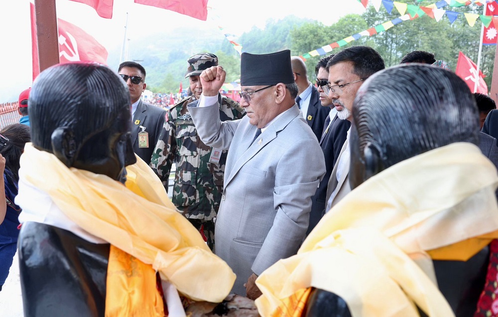 दोरम्बा काण्डको स्मृतिसभाका लागि प्रधानमन्त्री रामेछापमा