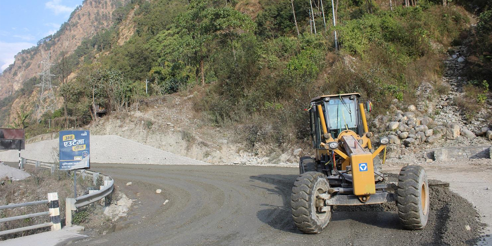 गण्डकी प्रदेशको जीवन रेखा मानिएको सडक अन्तिम चरणमा