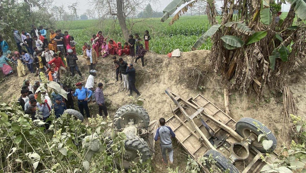 सर्लाहीमा ट्याक्टर दुर्घटना हुँदा दुई जनाको मृत्यु