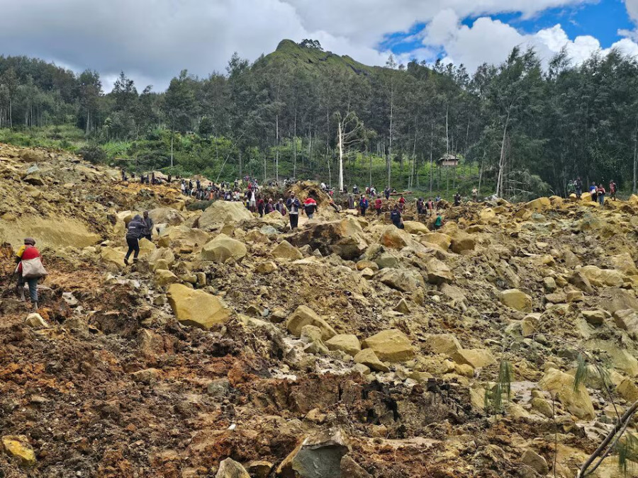 पपुवा न्युगिनीमा पहिरोमा परी ६ सय ७० जना पुरिएको अनुमान