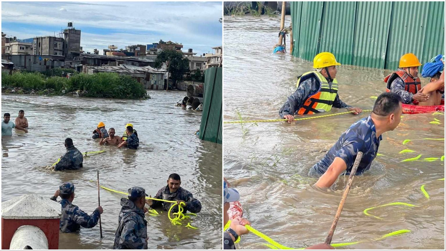 काठमाडौंमा ३६ जना बाढीपीडितको सकुशल उद्धार