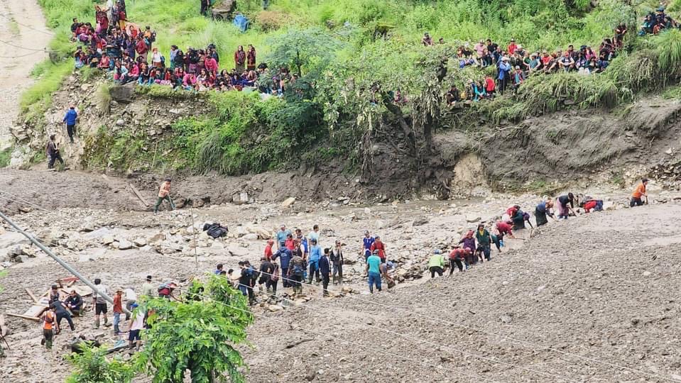 गोरखाको धार्चेमा पहिरोले पुरिएका चारजनाको शव फेला