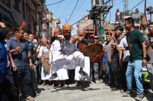 थिमिको बालकुमारीमा कुभिण्डेजात्रा सम्पन्न